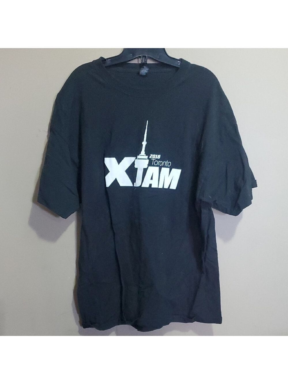 Mens Black Graphic T-Shirt Size XL